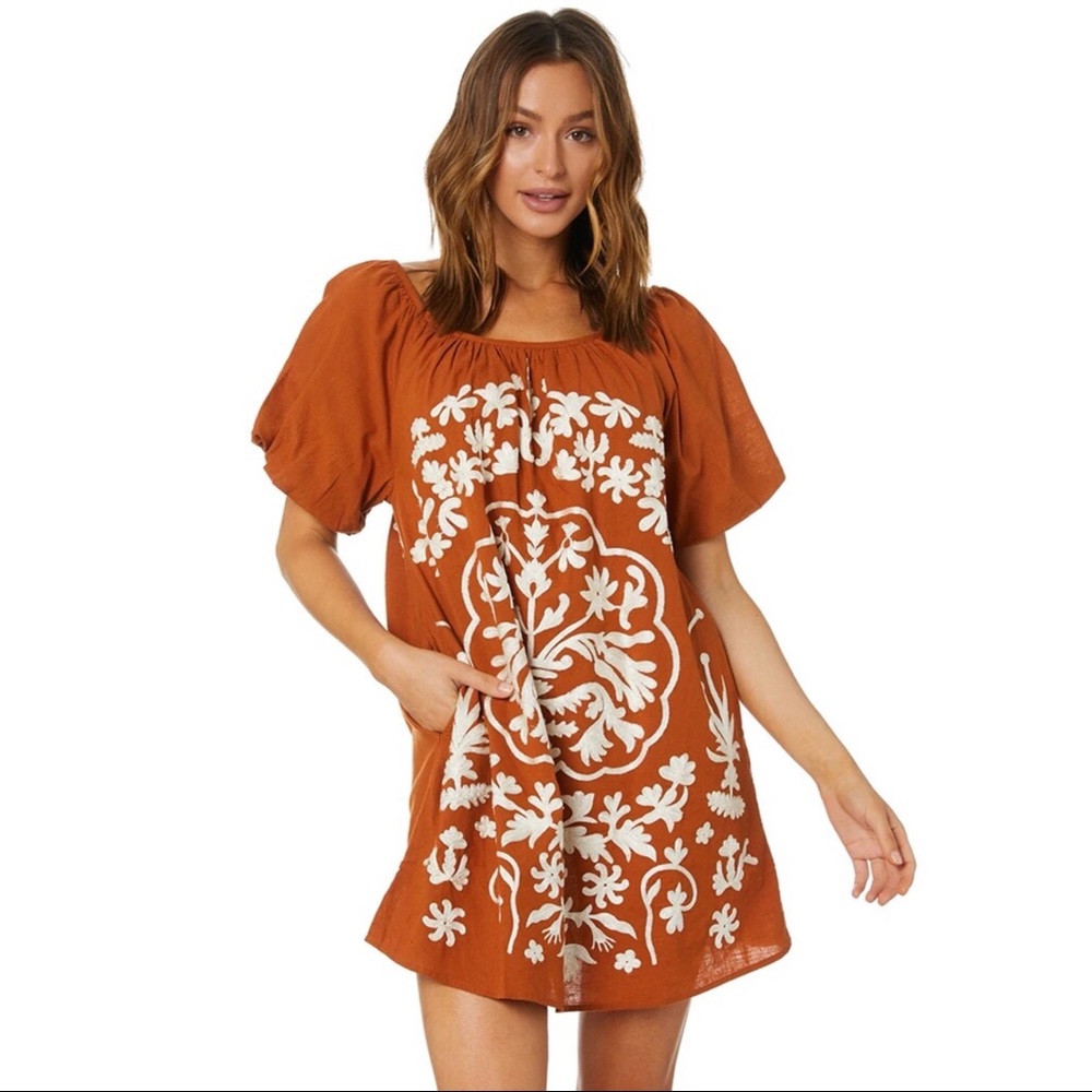 Free People Fiona Embroidered dress